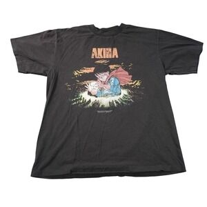 Akira Graphic T-Shirt Mens XL Black Tetsuo 1988 Katsuhiro Otomo Design Reprint